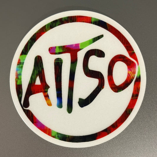transparent circle aitso logo 7 sticker