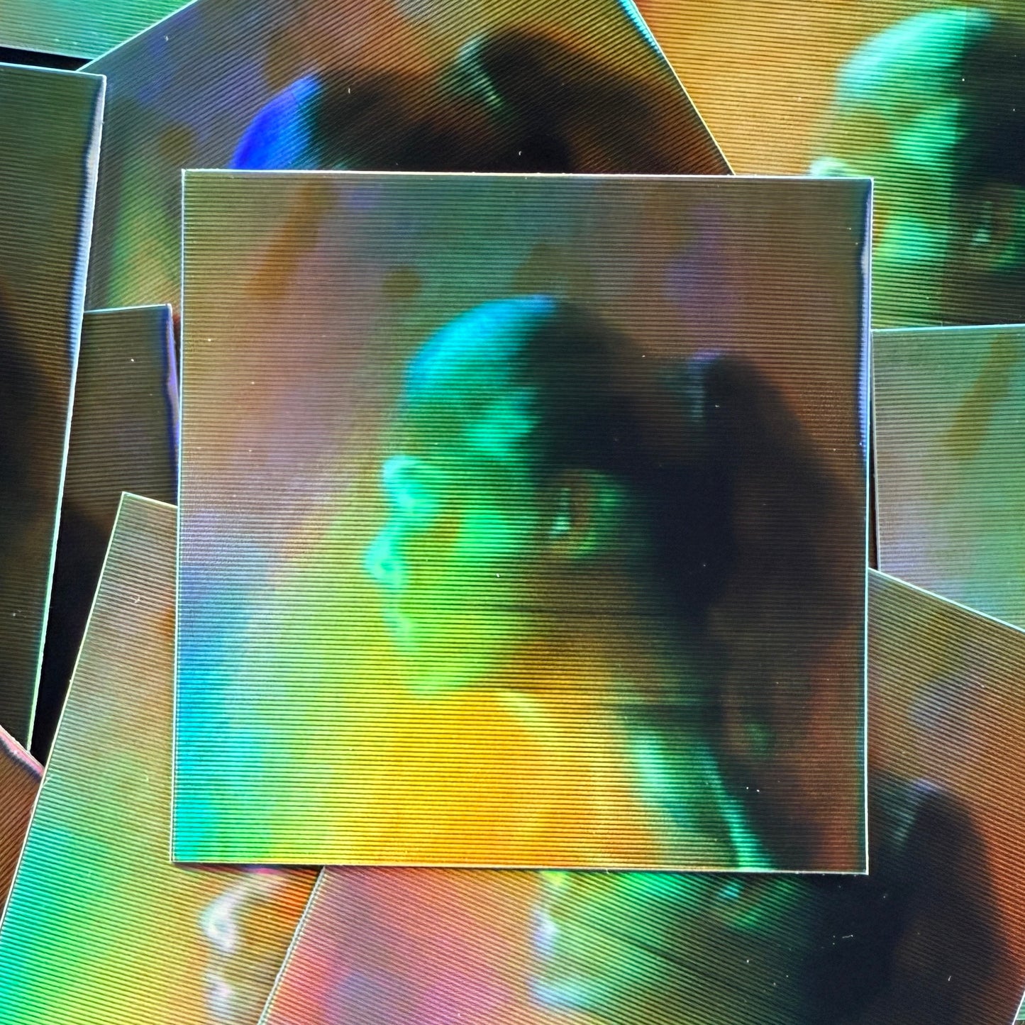 holographic model sticker