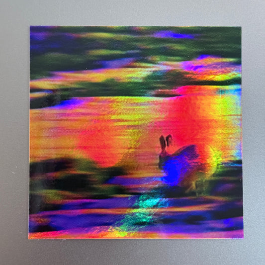 holographic bunny sticker
