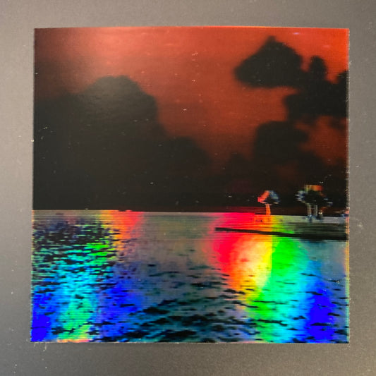 holographic lake sticker