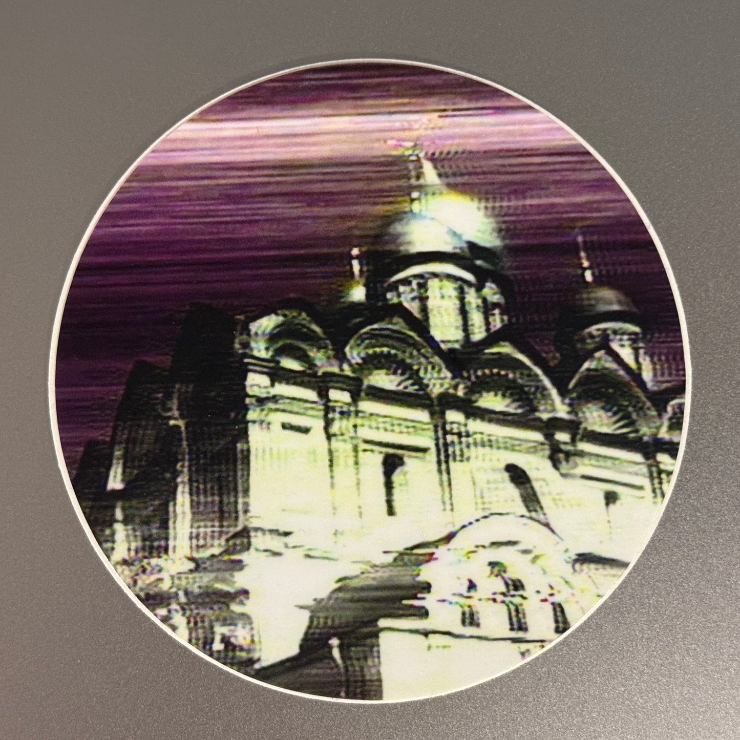 purple parliament circle sticker