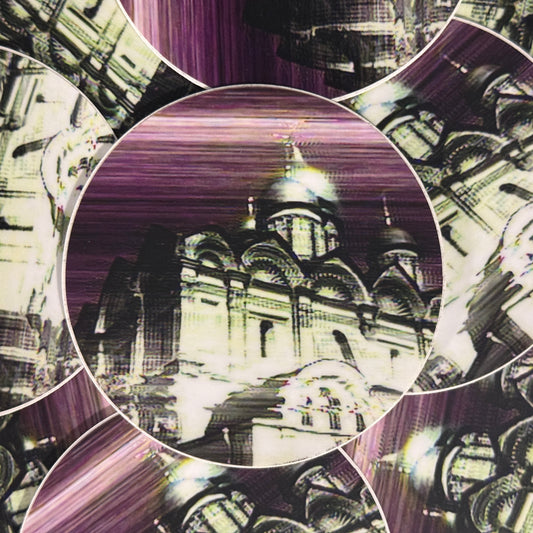 purple parliament circle sticker