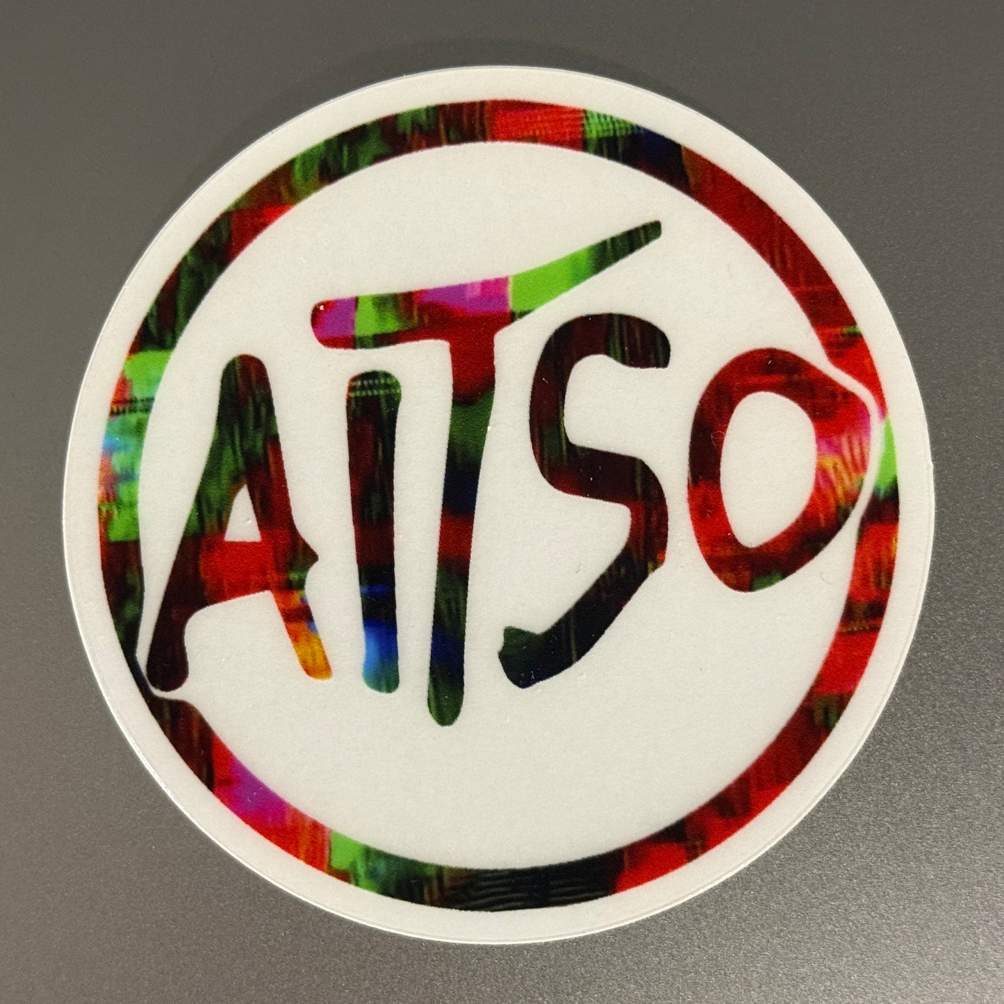 transparent circle aitso logo 7 sticker
