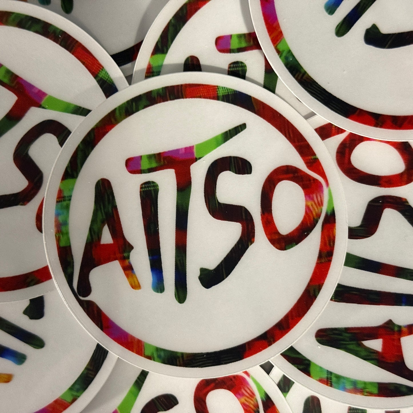 transparent circle aitso logo 7 sticker