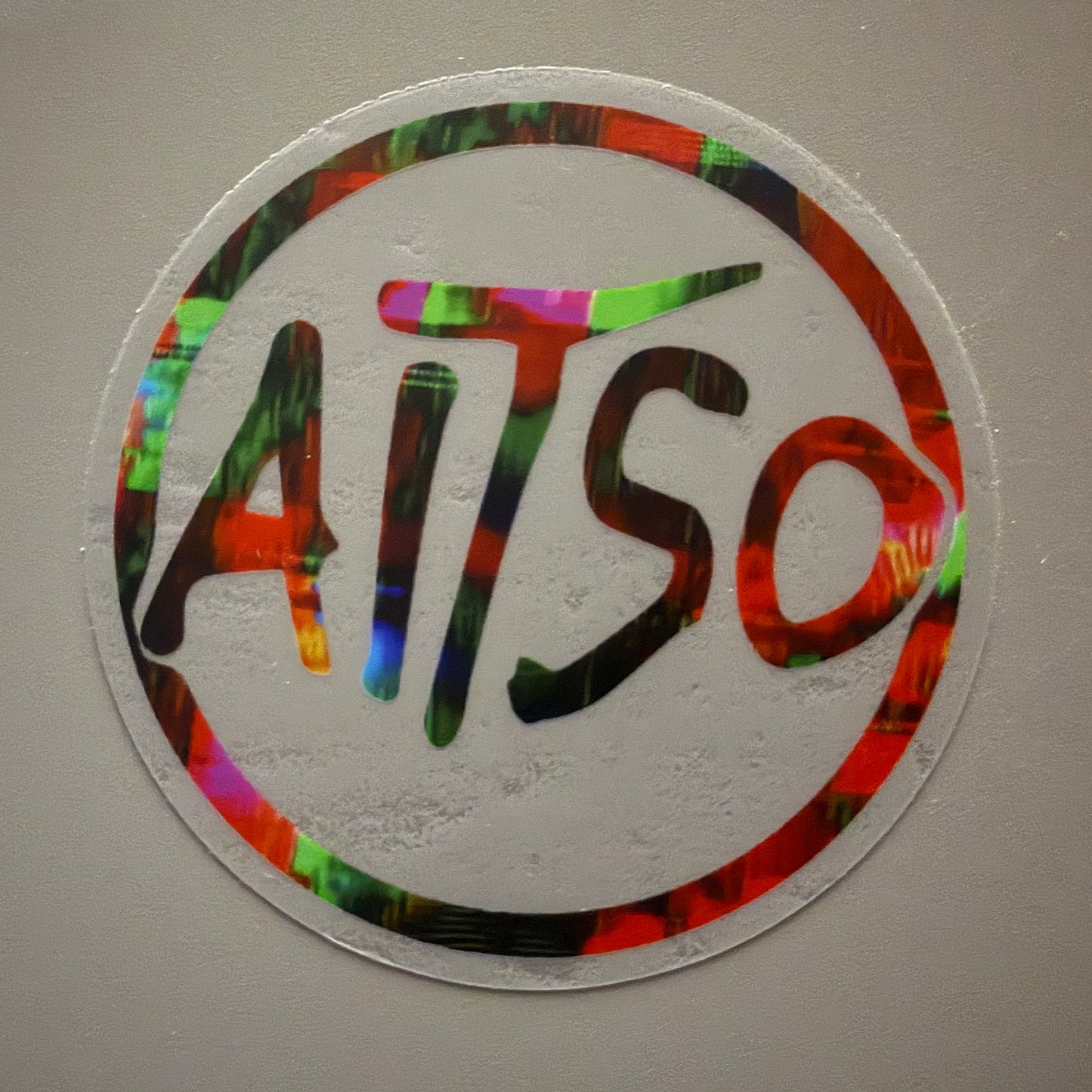 transparent circle aitso logo 7 sticker