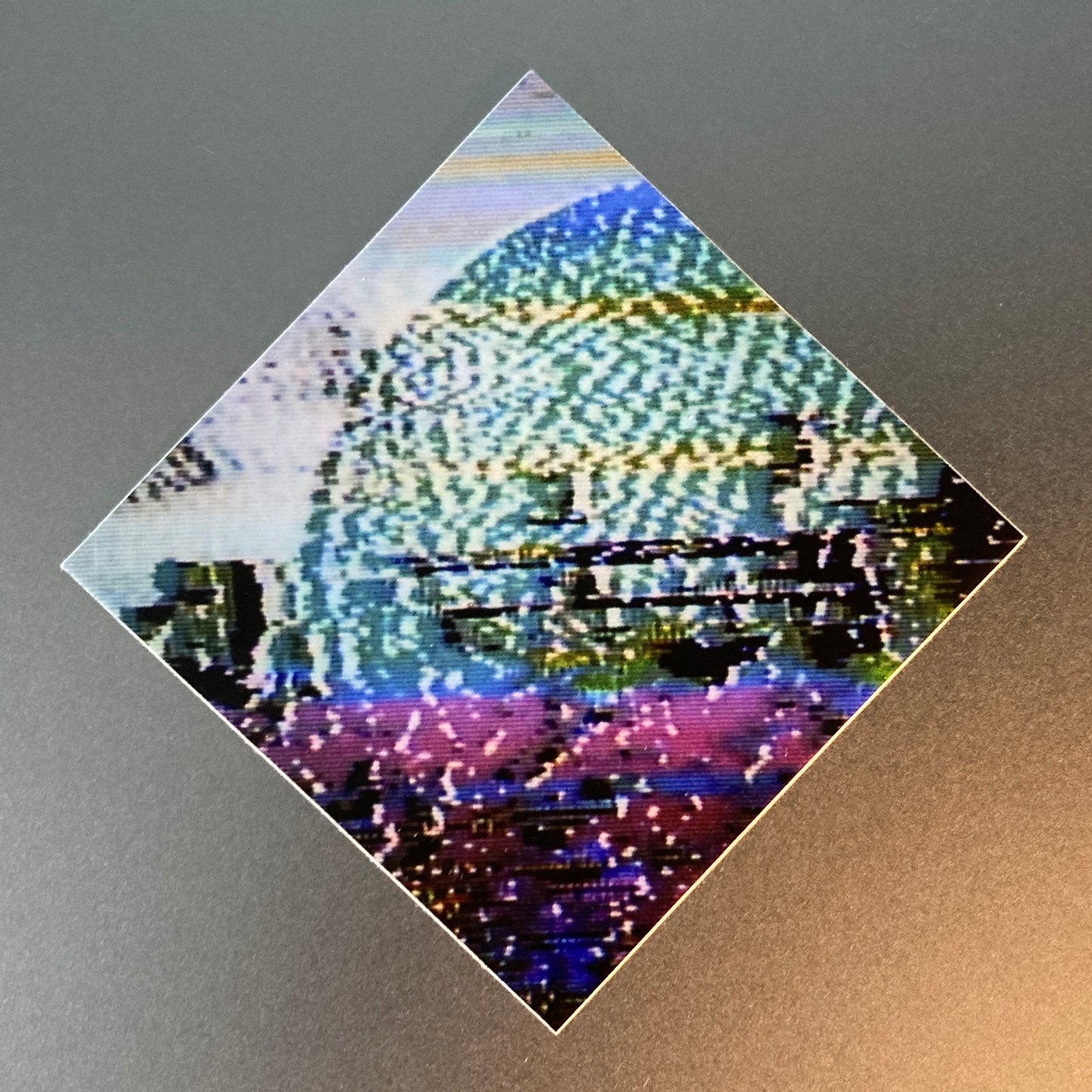glitched dome diamond sticker